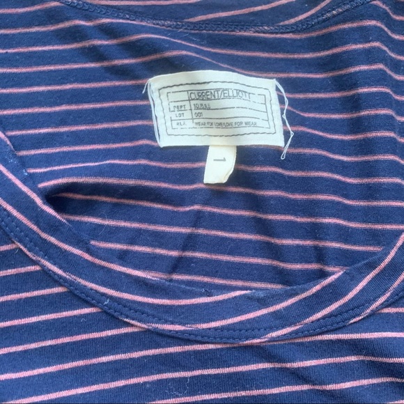 Current/Elliott Striped T-Shirt Dress - Picture 3 of 3